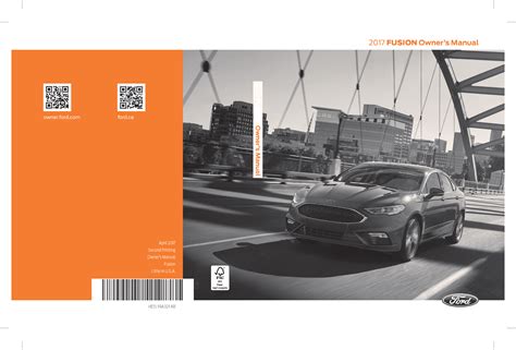 ford fusion owners manual 2017